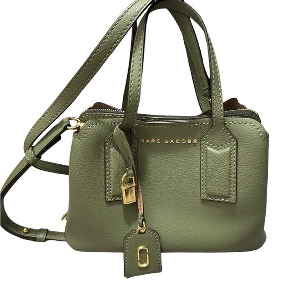 Marc Jacobs Handbags - Genuine Marc Jacobs sage green leather crossbody bag. Excellent condition.